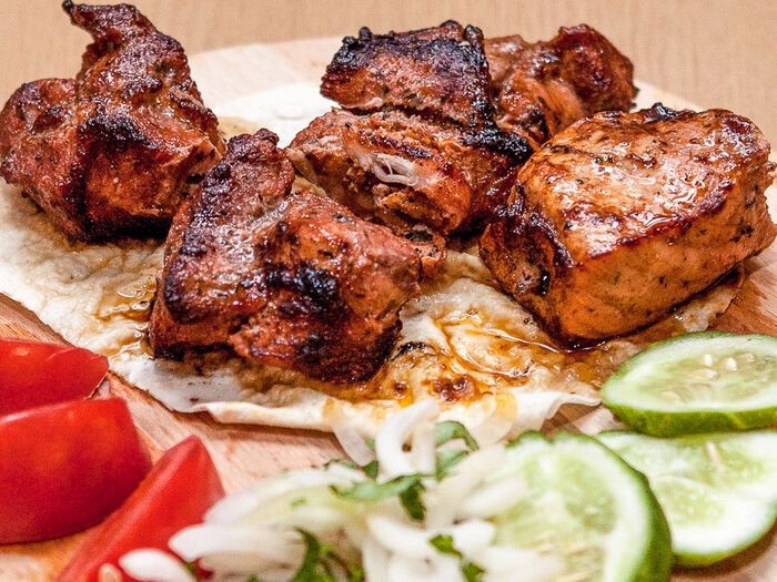 Шашлык из шейки свинины